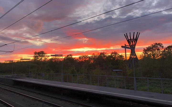 Abends an der U-Bahn