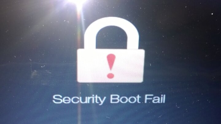 Game Over Secure Boot Fail